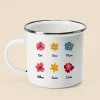 Mug émaillé personnalisé - Famille fleurs|Cadeaux.com Online