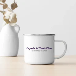 Mug émaillé personnalisé - Famille fleurs|Cadeaux.com Online