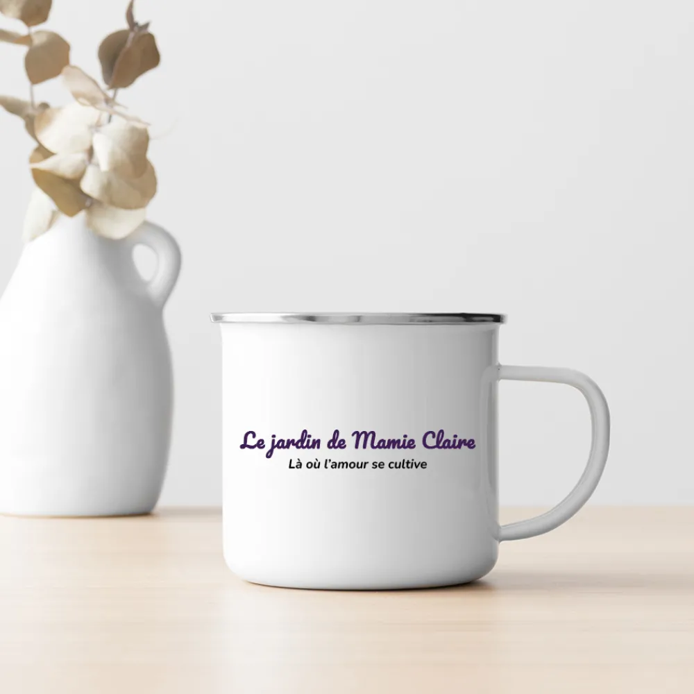 Mug émaillé personnalisé - Famille fleurs|Cadeaux.com Online