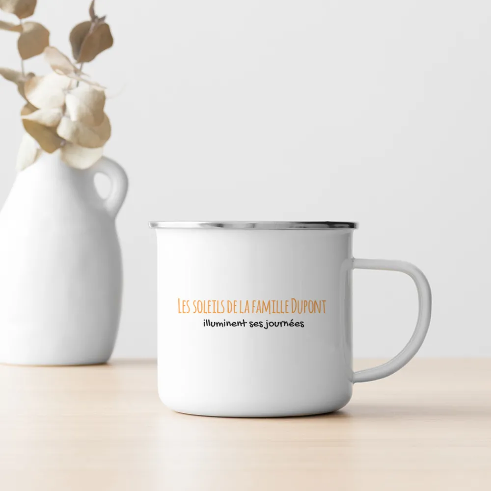 Mug émaillé personnalisé - Famille soleils|Cadeaux.com Clearance