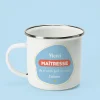Mug émaillé personnalisé - L'Ecole est Finie|Cadeaux.com Sale