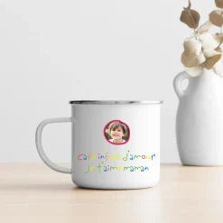 Mug émaillé personnalisé - Mots d'enfants|Cadeaux.com Clearance