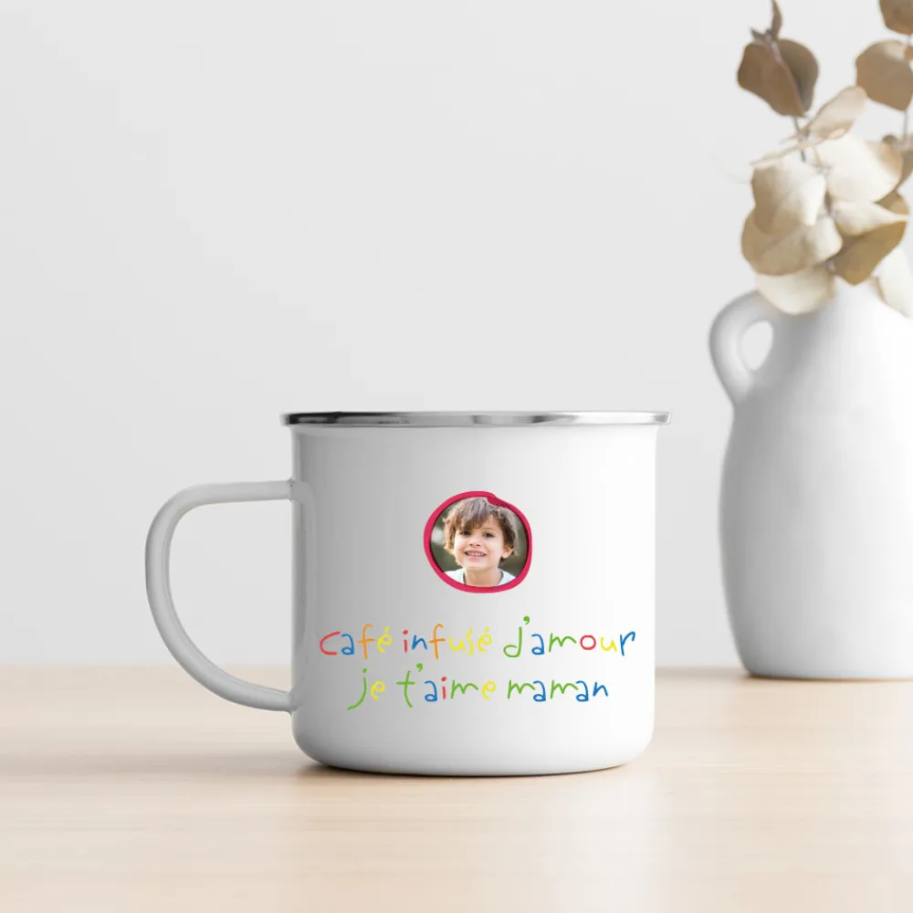 Mug émaillé personnalisé - Mots d'enfants|Cadeaux.com Clearance