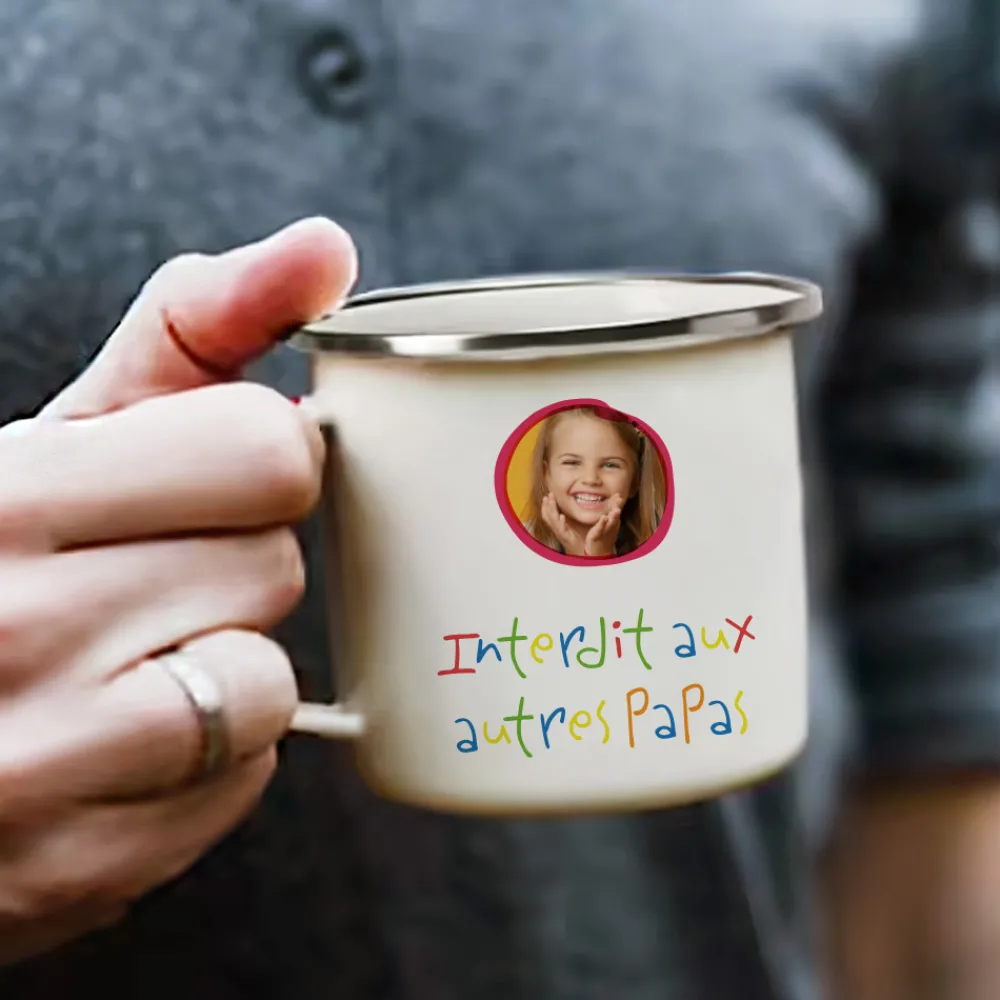 Mug émaillé personnalisé - Mots d'enfants|Cadeaux.com Clearance