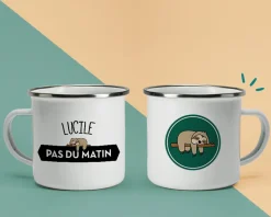 Mug émaillé personnalisé - Paresseux|Cadeaux.com Online