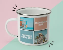 Mug émaillé personnalisé - Photos souvenirs|Cadeaux.com Sale