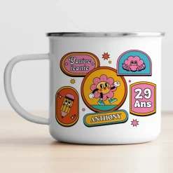 Mug émaillé personnalisé - Stickers Rétro|Cadeaux.com Clearance
