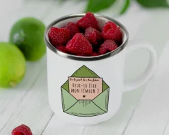 Mug émaillé personnalisé - Veux-tu être ... ?|Cadeaux.com Outlet