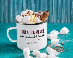 Mug émaillé personnalisé couple - Là où tout a commencé|Cadeaux.com Best