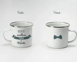 Mug émaillé personnalisé homme - Meilleur du monde|Cadeaux.com New