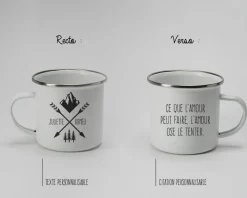 Mug émaillé personnalisé message - Montagnes|Cadeaux.com Clearance