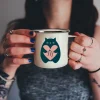 Mug émaillé personnalisé message - Chat|Cadeaux.com Outlet