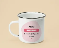Mug émaillé personnalisé photo - Nounou|Cadeaux.com Hot