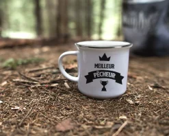 Mug émaillé personnalisé prénom - Pêcheur|Cadeaux.com Discount