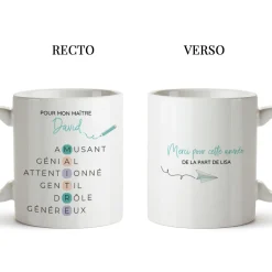 Mug personnalisé - Acrostiche Maitre|Cadeaux.com Hot