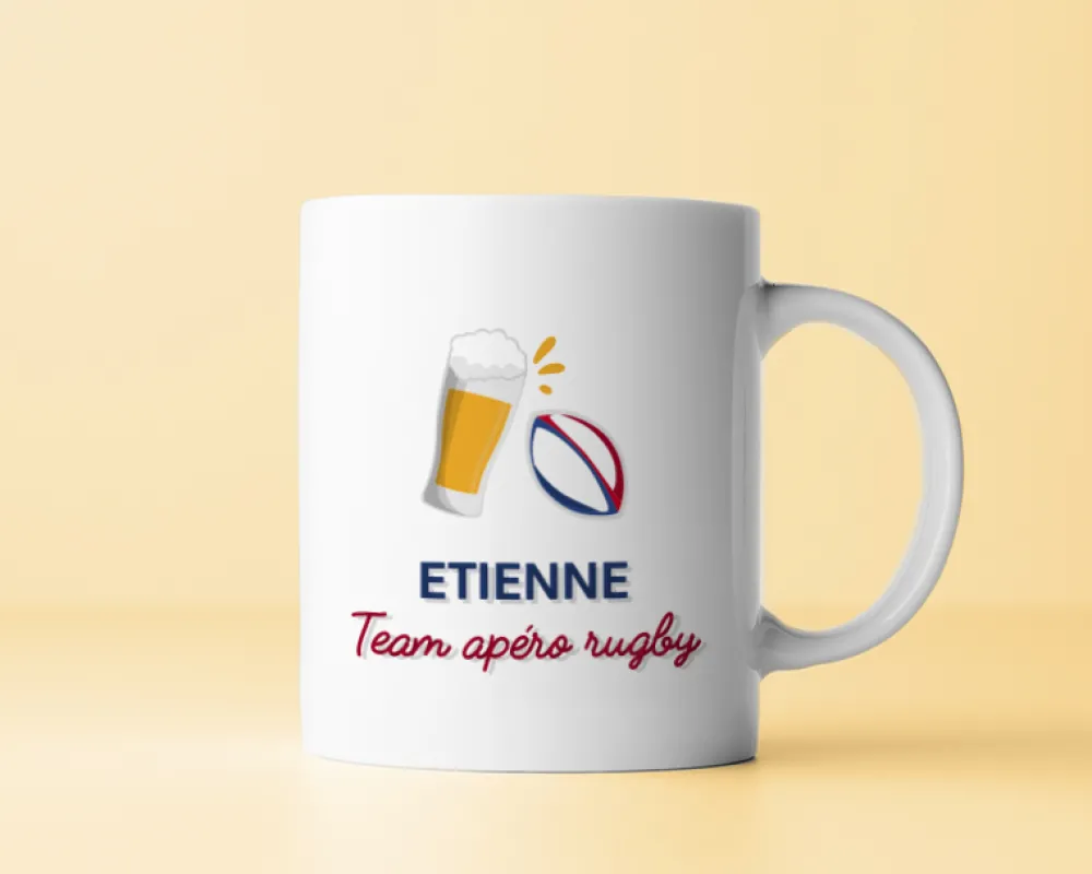 Mug personnalisé - Apéro rugby|Cadeaux.com Sale