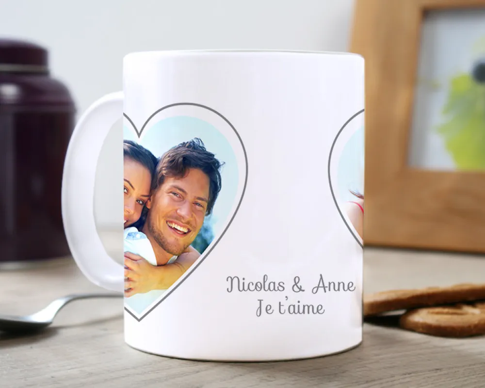 Mug personnalisé - Coeur Photo|Cadeaux.com Clearance