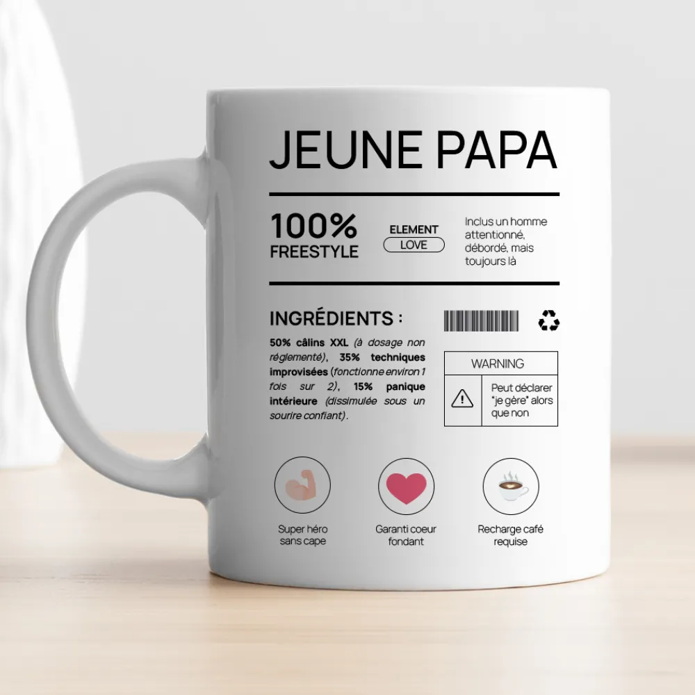 Mug personnalisé - Composition d'un jeune papa|Cadeaux.com Best