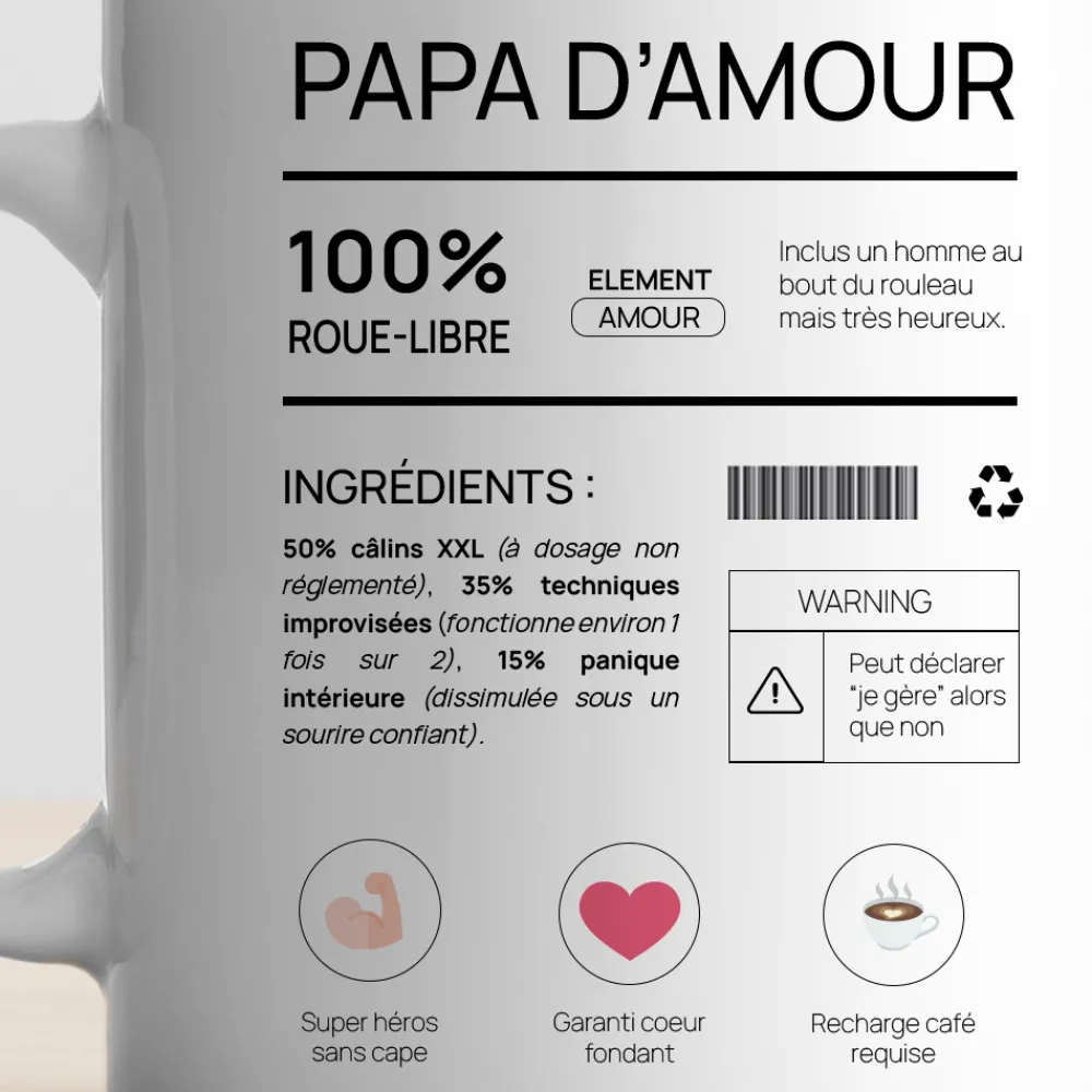 Mug personnalisé - Composition d'un jeune papa|Cadeaux.com Best