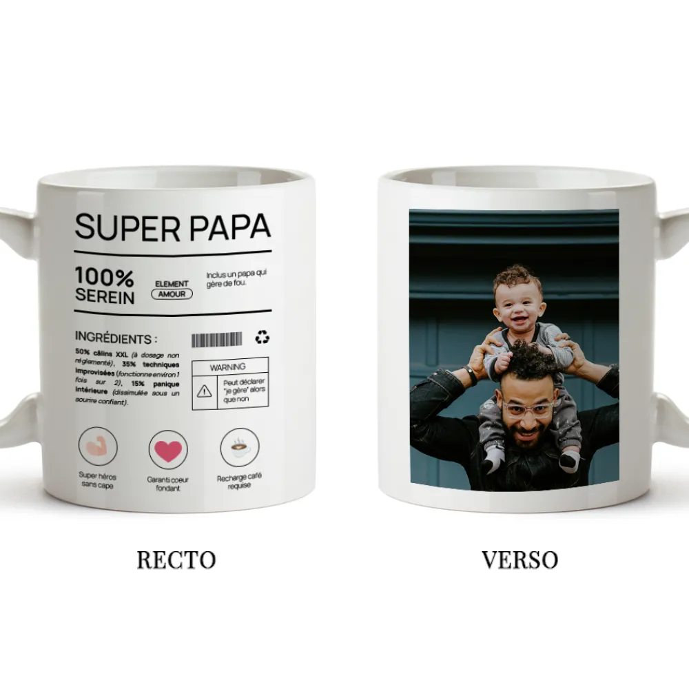 Mug personnalisé - Composition d'un jeune papa|Cadeaux.com Best