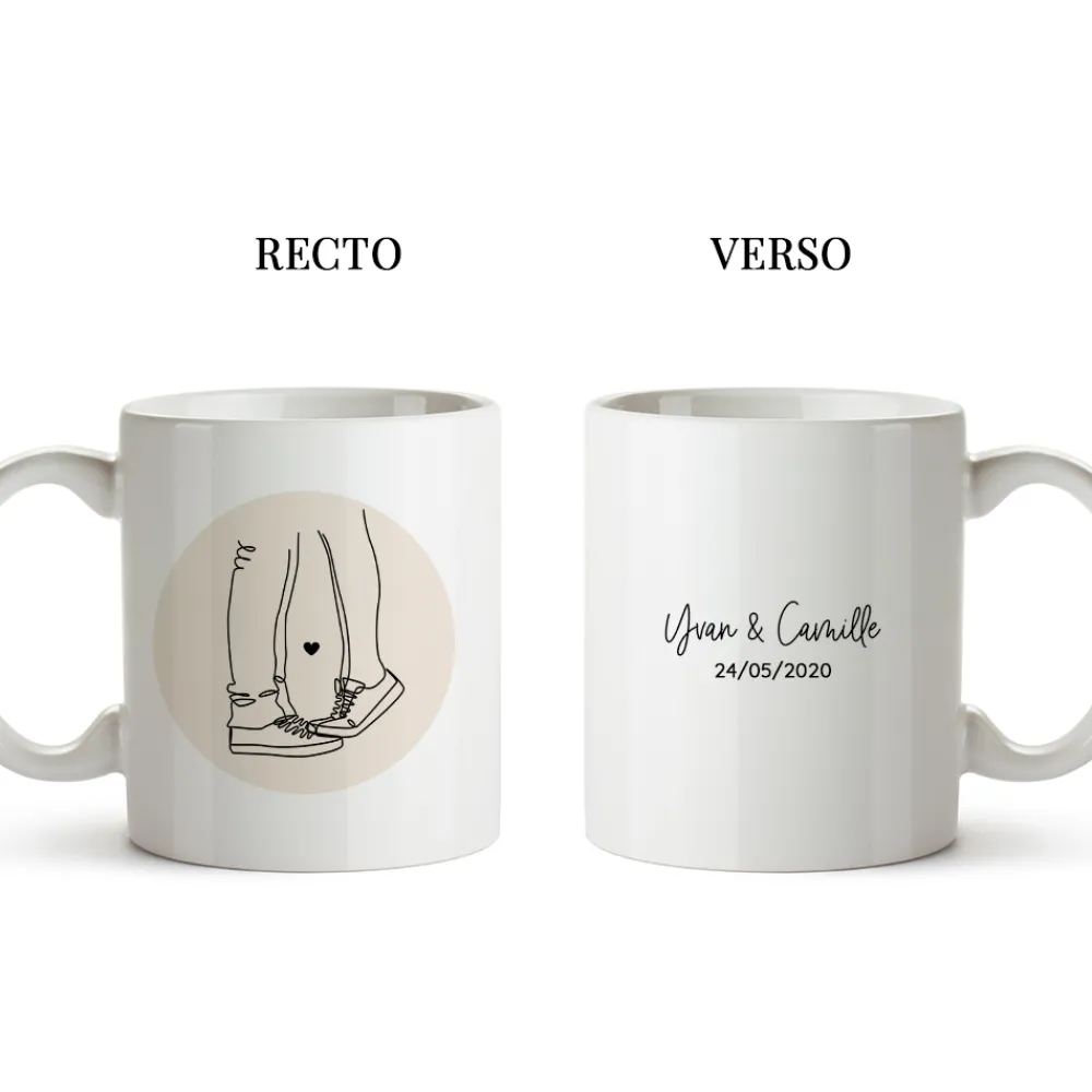 Mug personnalisé - Dessin au trait|Cadeaux.com New