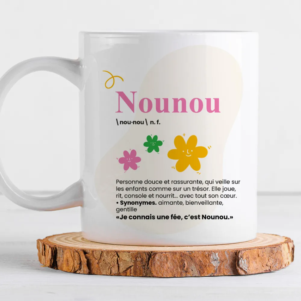 Mug personnalisé - Définition Nounou|Cadeaux.com Best