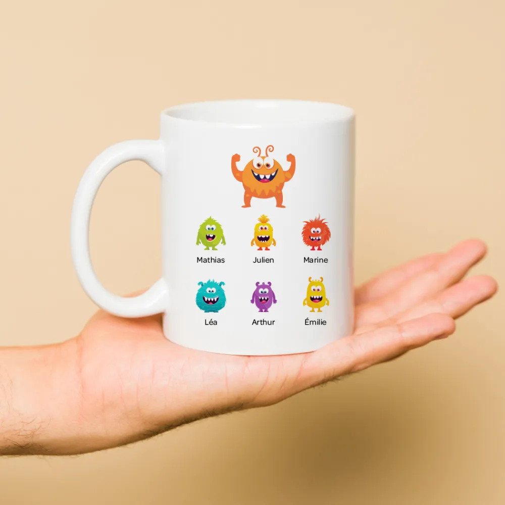 Mug personnalisé - Famille Monstres|Cadeaux.com Outlet