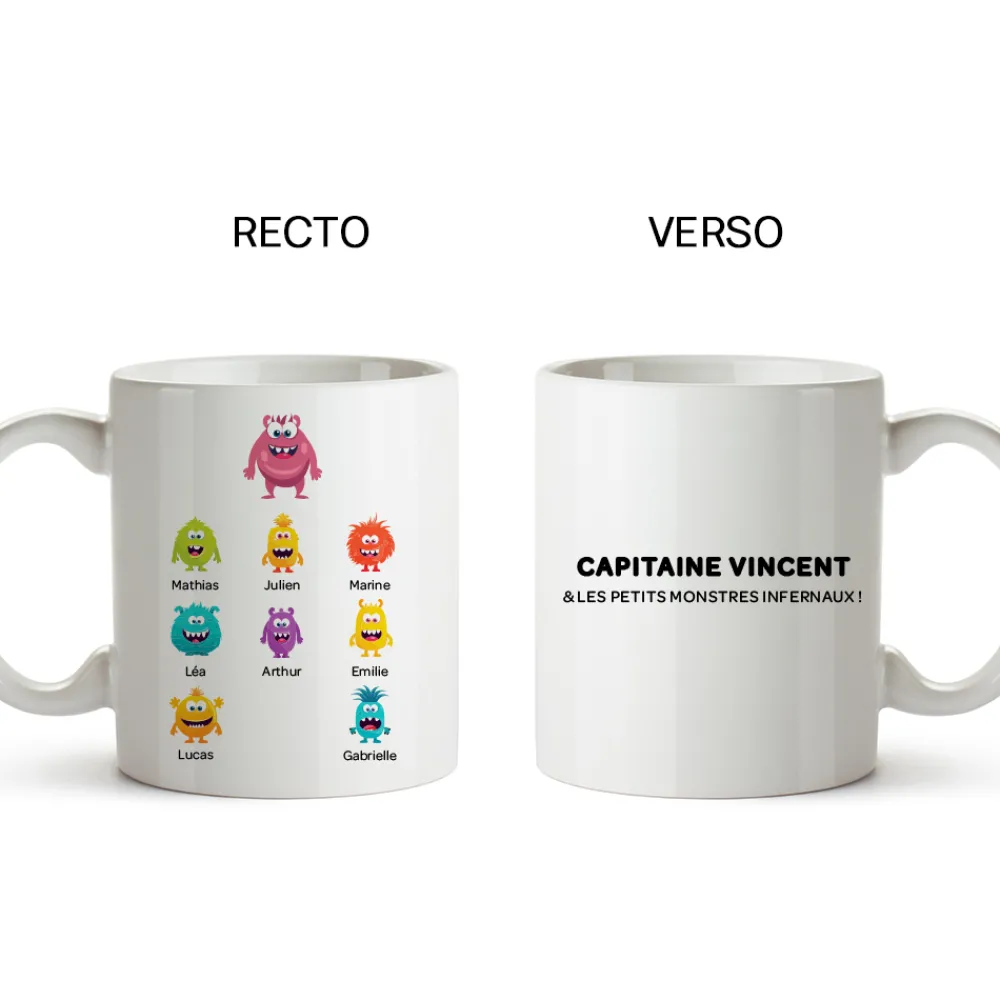 Mug personnalisé - Famille Monstres|Cadeaux.com Outlet