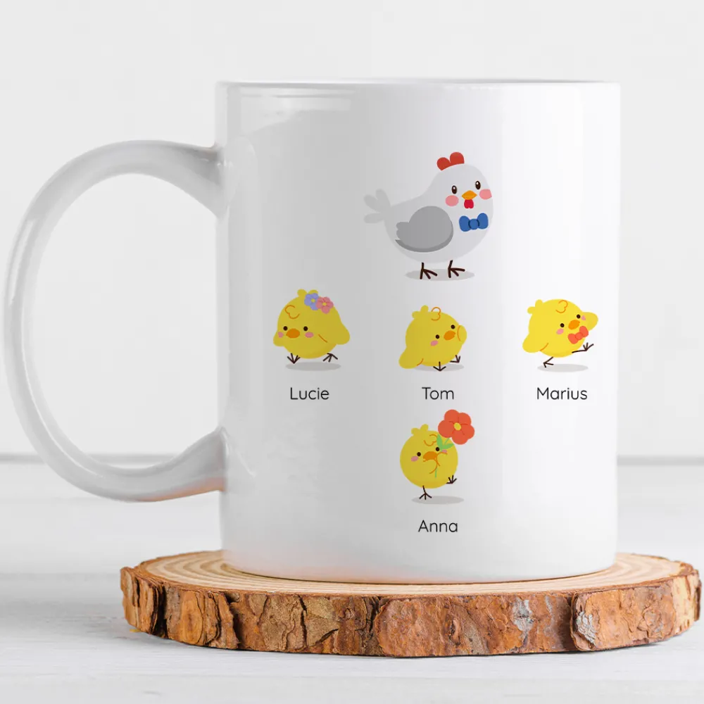 Mug personnalisé - Famille poussins|Cadeaux.com Hot