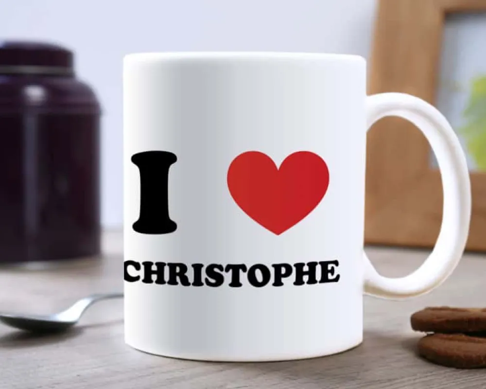 Mug personnalisé - I Love|Cadeaux.com Discount