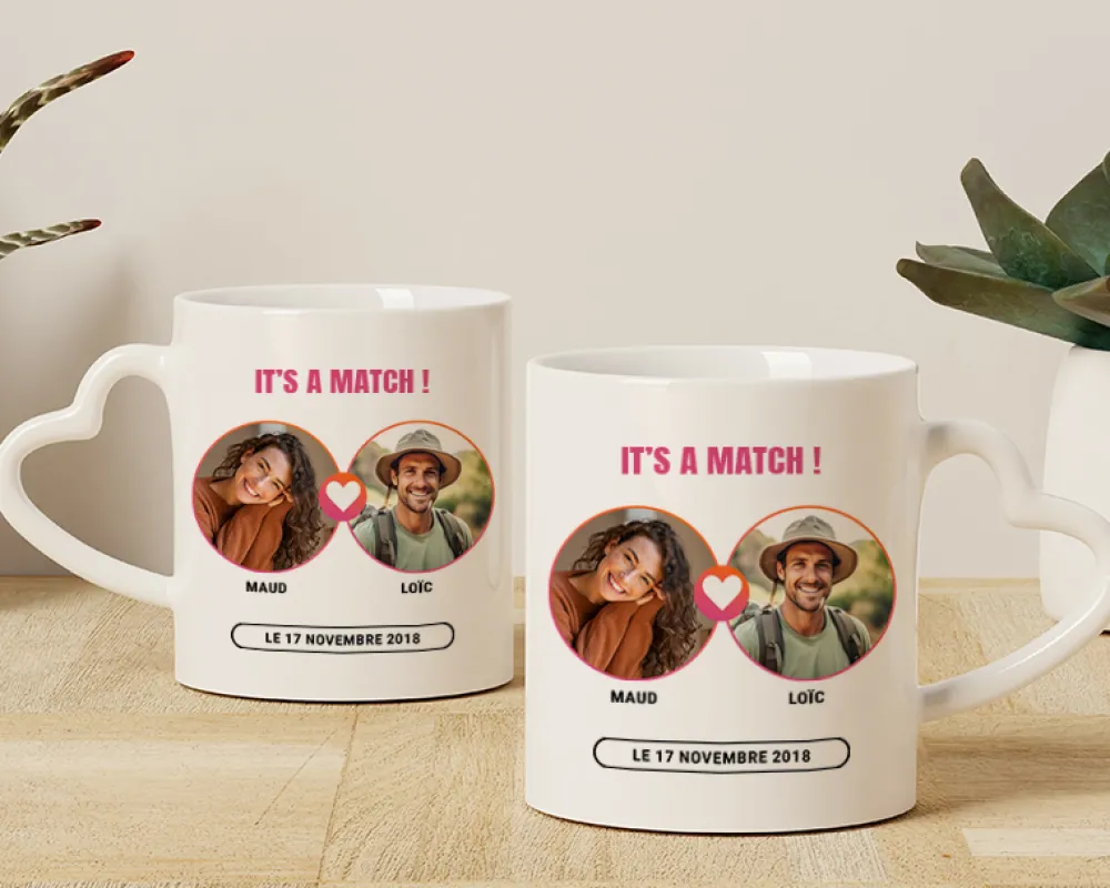 Mug personnalisé - It's a match|Cadeaux.com Clearance