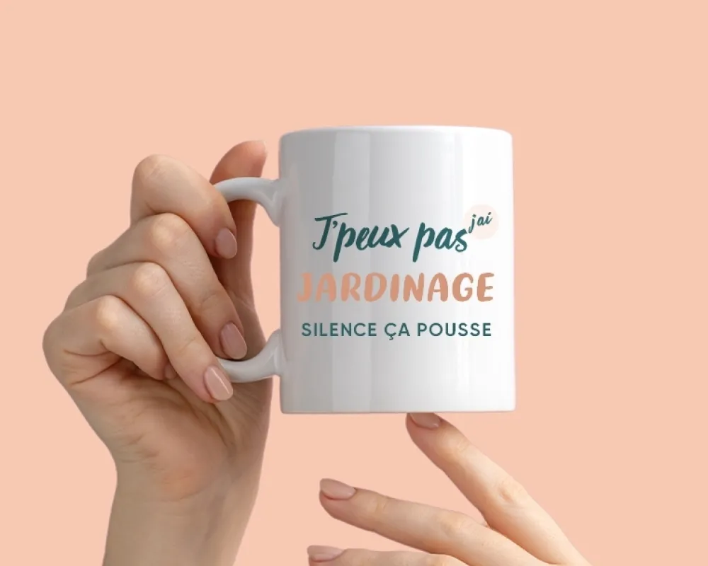 Mug personnalisé - J'peux pas j'ai jardinage|Cadeaux.com Outlet