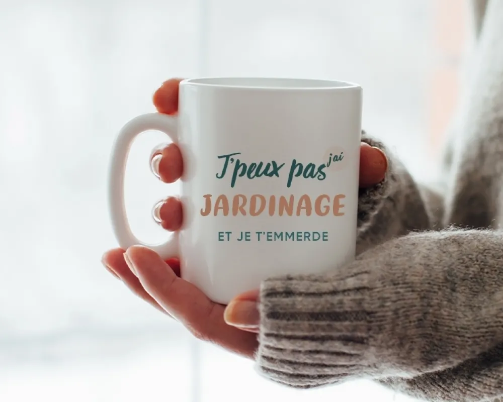 Mug personnalisé - J'peux pas j'ai jardinage|Cadeaux.com Outlet