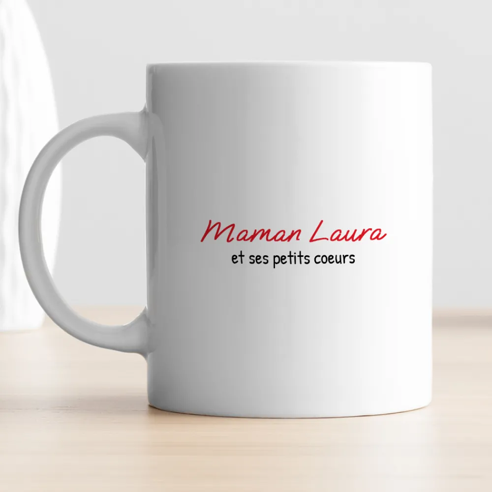 Mug personnalisé - Maman et ses petits coeurs|Cadeaux.com Discount
