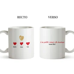 Mug personnalisé - Maman et ses petits coeurs|Cadeaux.com Discount