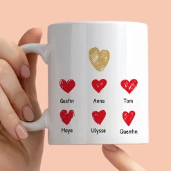 Mug personnalisé - Mamie et ses petits coeurs|Cadeaux.com Outlet