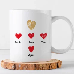 Mug personnalisé - Mamie et ses petits coeurs|Cadeaux.com Outlet