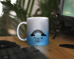 Mug personnalisé à paillettes - Licorne|Cadeaux.com