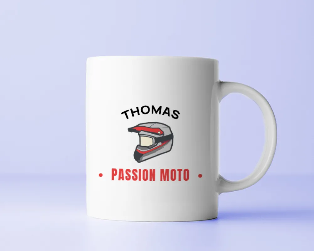 Mug personnalisé - Passion Moto|Cadeaux.com New