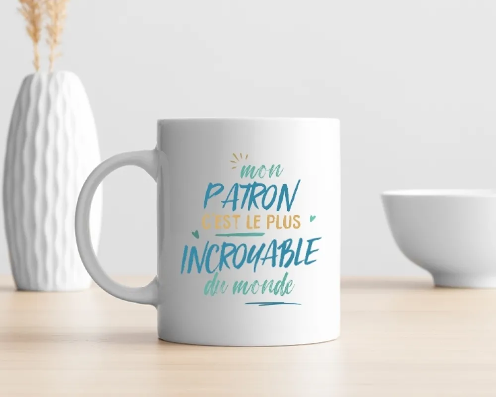 Mug personnalisé : Patron le plus...|Cadeaux.com Hot