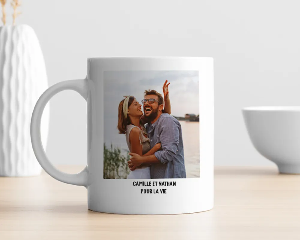 Mug personnalisé - Photo et texte|Cadeaux.com Outlet