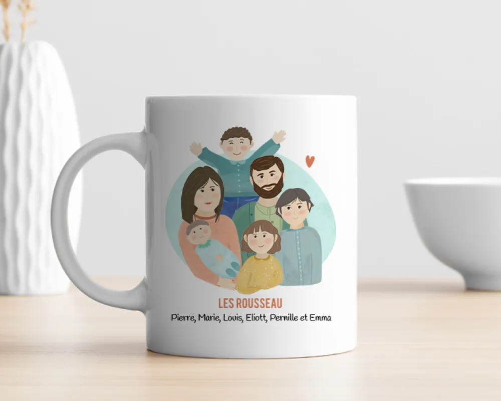 Mug personnalisé - Portrait de Famille|Cadeaux.com Clearance