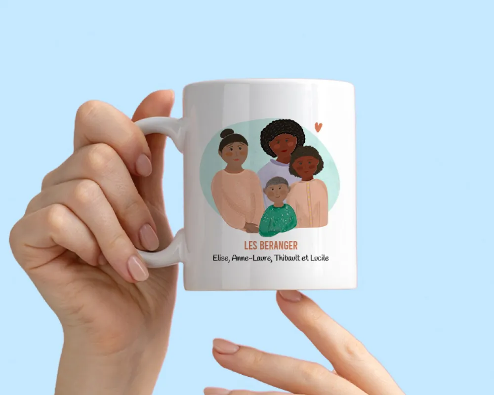 Mug personnalisé - Portrait de Famille|Cadeaux.com Clearance