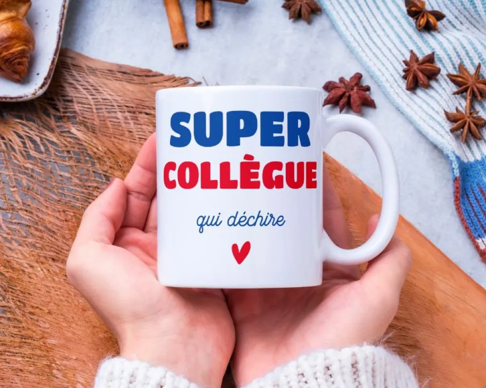Mug personnalisé - Super Collègue|Cadeaux.com Sale