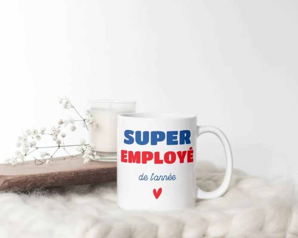 Mug personnalisé - Super Employé|Cadeaux.com
