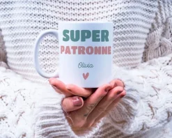 Mug personnalisé - Super Patronne|Cadeaux.com New