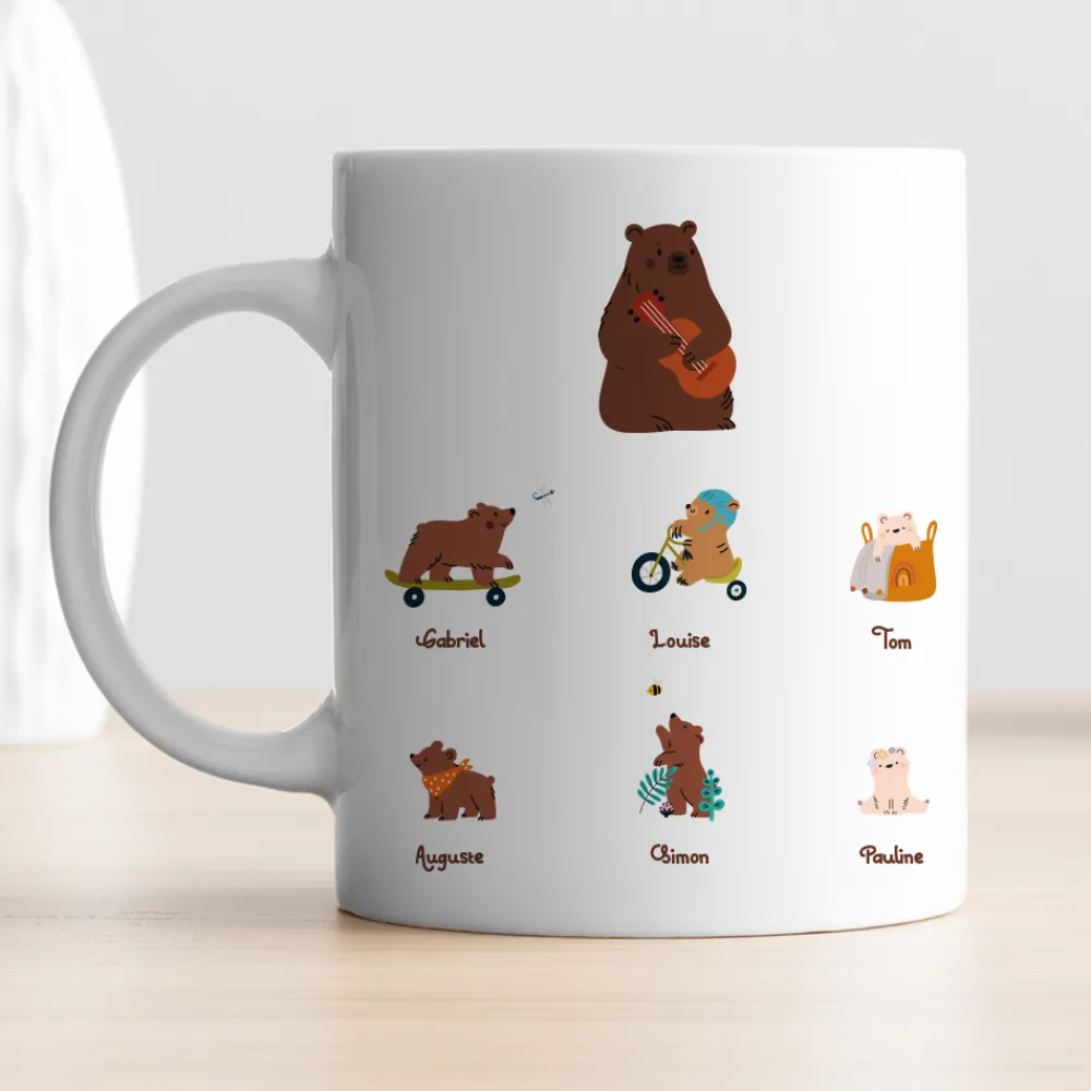 Mug personnalisé - Tribu Ours|Cadeaux.com Discount