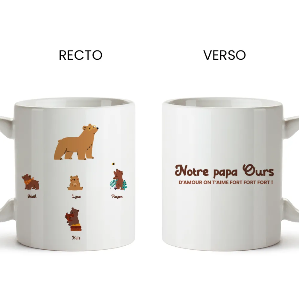 Mug personnalisé - Tribu Ours|Cadeaux.com Discount