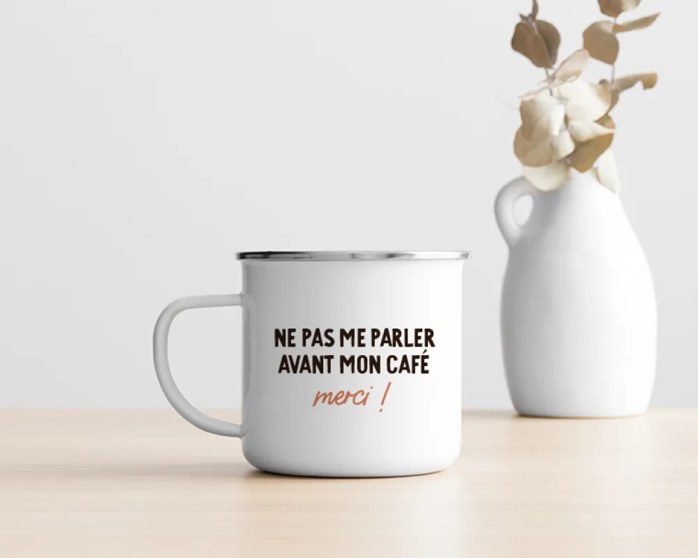 Mug personnalisé émaillé - Message|Cadeaux.com Hot