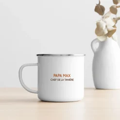 Mug personnalisé émaillé - Papa Renard et sa meute|Cadeaux.com Discount